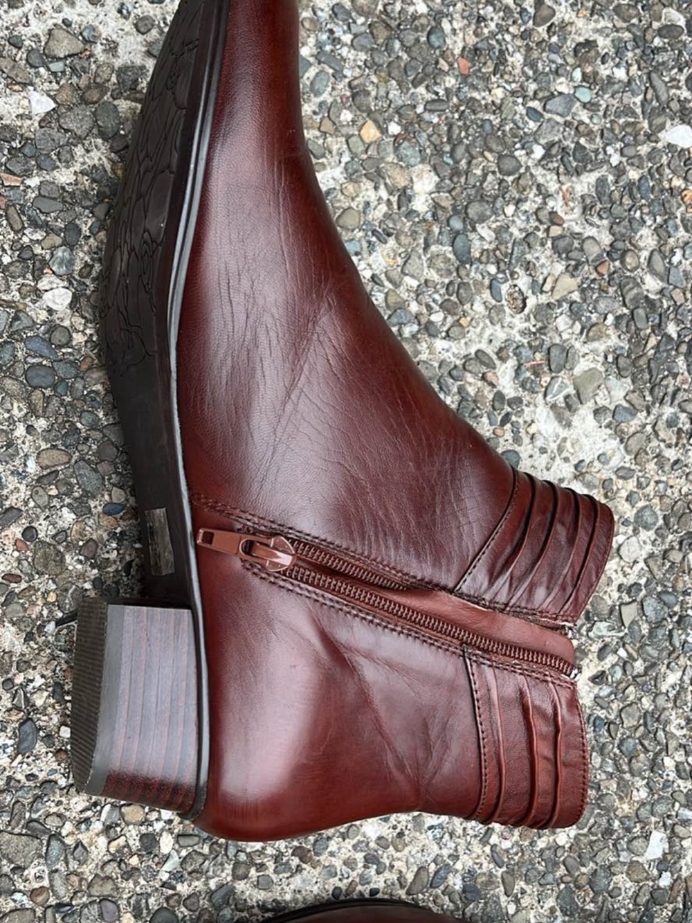 Classic Women's Ankle Booties in Deep Chestnut Brown
